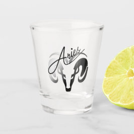 Silver Aries de dierentuin van Ram Shot Glas