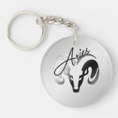 Silver Aries de dierentuin van Ram Sleutelhanger (Voorkant)