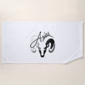 Silver Aries de dierentuin van Ram Strandlaken (Voorkant)