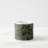 Silver Aries Zodiac Symbol Green Digital Camo Espresso Kop (Voorkant)