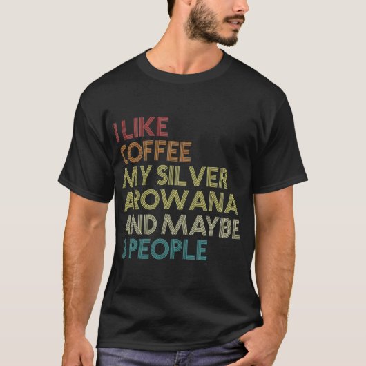 Silver Arowana Fish Coffee Lover Aquarium  T-shirt (Voorkant)