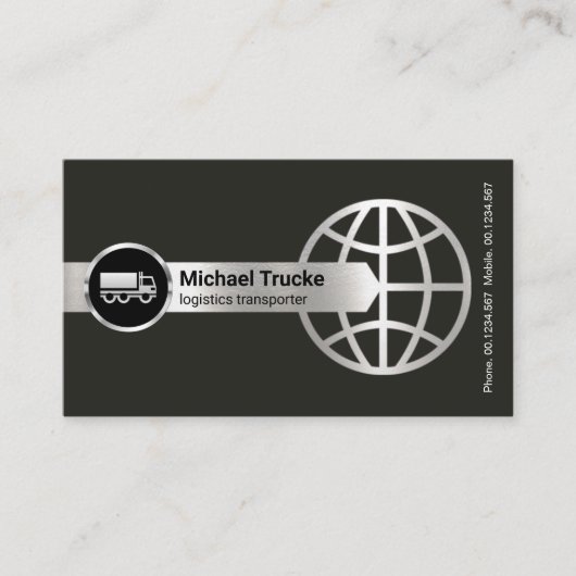 Silver Arrowiad Global Border Logistics Transport Visitekaartje (Voorkant)