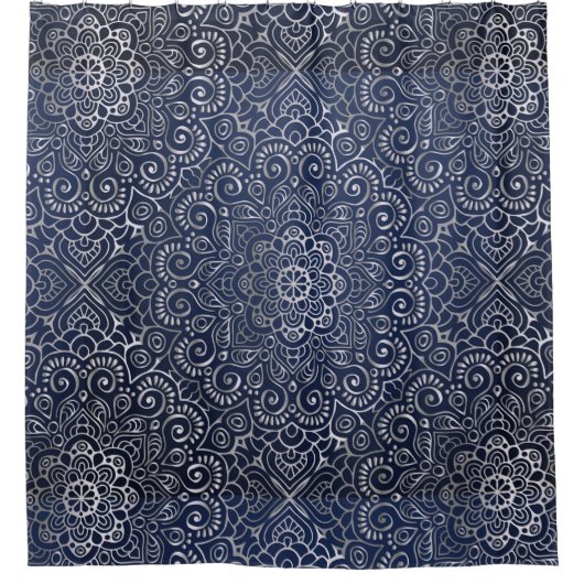 Silver Art- Deco Douchegordijn (Voorkant)