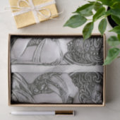 Silver, Art nouveau, design, vrouwen, Mucha, beaut Tissuepapier (Geschenk)