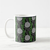 Silver Art Nouveau Rozen Koffie Mok (Links)