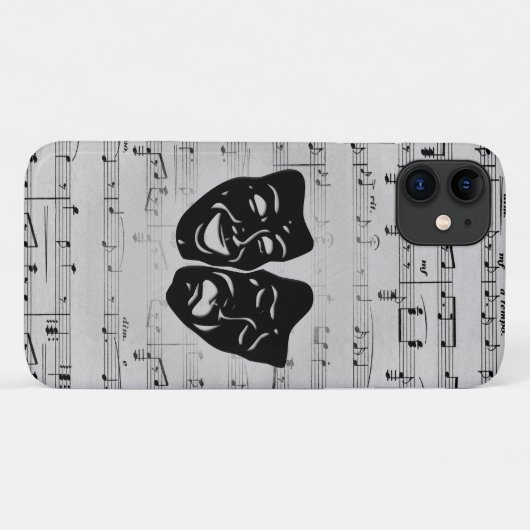 Silver Art verenigt bioscoopmaskers Case-Mate iPhone Case (Achterkant (horizontaal))