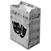 Silver Art verenigt bioscoopmaskers Medium Cadeauzakje (Voorkant Gekanteld)
