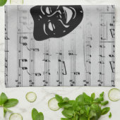 Silver Art verenigt bioscoopmaskers Theedoek (Gevouwen)