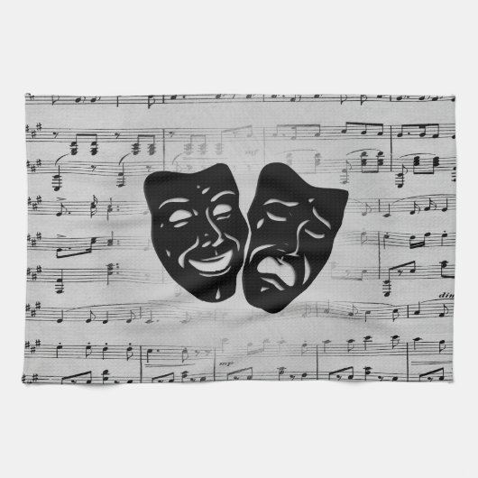 Silver Art verenigt bioscoopmaskers Theedoek (Horizontaal)