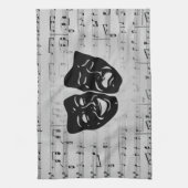 Silver Art verenigt bioscoopmaskers Theedoek (Verticaal)