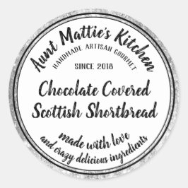 Silver Artisan Handmade Gourmet Etiket