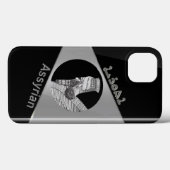 Silver Assyrische Lamassu iPhone / iPad case (Achterkant (horizontaal))