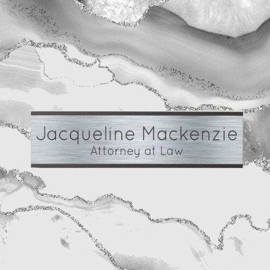 Silver Attorney bij Law Lawyer Deurbordje