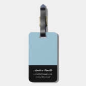 Silver Aura Bagagelabel (Achterkant verticaal)