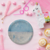 Silver Aura Papieren Bordje (Feest)