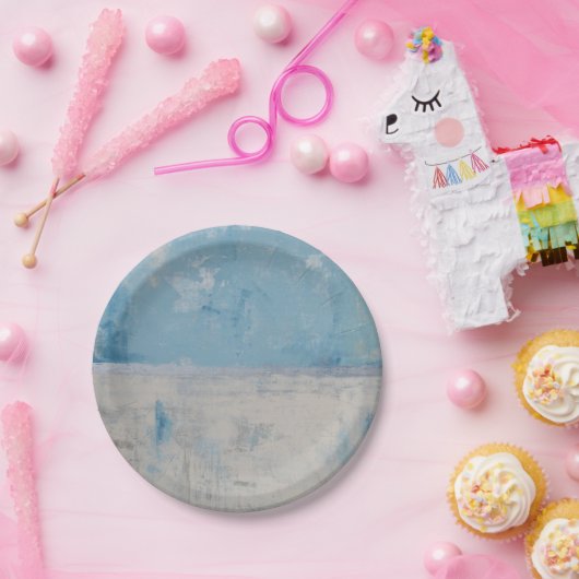 Silver Aura Papieren Bordje (Feest)