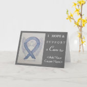 Silver Awareness Ribbon Angel Art Wenskaarten Kaart (Gele Bloem)