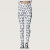 Silver Awareness Ribbon Hope & Cure Angel Leggings (Voorkant)