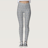 Silver Awareness Ribbon Hope & Cure Art Leggings (Voorkant)