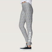 Silver Awareness Ribbon Hope & Cure Art Leggings (Links)