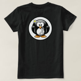 Silver Awareness Ribbon Penguin T-shirt