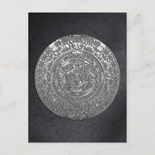 Silver Aztec-kalender Briefkaart