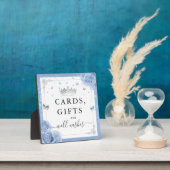 Silver Baby Blue Rozen Kaarten Gifts and Well Wish Fotoplaat (Insitu)