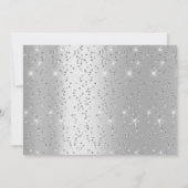 Silver Baby shower Boy Girl Foto Confetti Kaart (Achterkant)