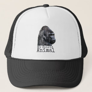 Silver Back Gorilla Spirit Animal Trucker Pet
