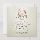 Silver background, confetti, baby shower kaart (Voorkant)