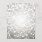 Silver Balloon Glitter 30th Birthday Party Invite Flyer (Achterkant)