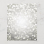 Silver Balloon Glitter 70th Birthday Party Invite Flyer (Achterkant)