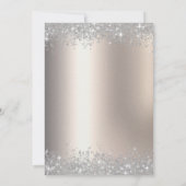 Silver Balloons Diamonds Retirement Party Kaart (Achterkant)