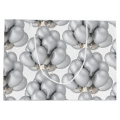 Silver Balloons Papiertas Groot Cadeauzakje (Achterkant)