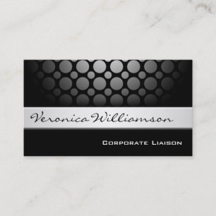 Silver Band Modern Black Visitekaartjes