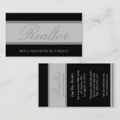 Silver Banner van het Manuscript van Realtor Visitekaartje (Voorkant / Achterkant)