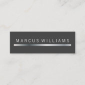 Silver Bar Accent van bedrijf Mini Visitekaartje (Voorkant)