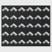 Silver Bars Wrapping Paper Cadeaupapier (Vlak)