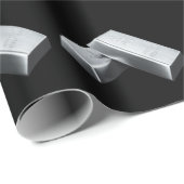 Silver Bars Wrapping Paper Cadeaupapier (Rol Hoek)