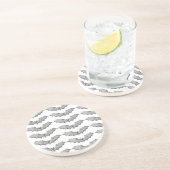 Silver Bats Halloween Onderzetter (Zijkant)