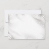 Silver Baubles Snowflakes kerstfeestdag RSVP (Achterkant)