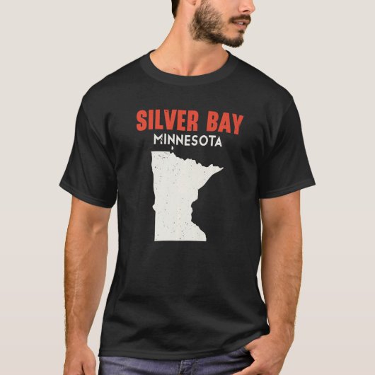 Silver Bay Minnesota USA State America Travel Minn T-shirt (Voorkant)