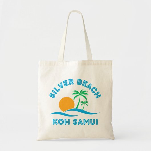 SILVER BEACH-KOH SAMUI TOTE BAG (Voorkant)