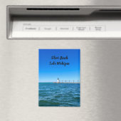 Silver Beach Lighthouse - Lake Michigan Magneet (Insitu (Vaatwasser))