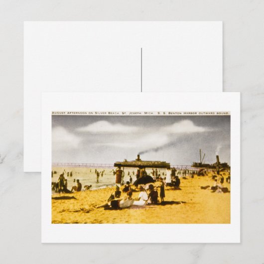 Silver Beach, St. Joseph, Michigan Briefkaart (Voorkant / Achterkant)
