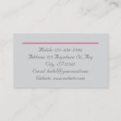 Silver Beauty Skincare Visitekaartje (Achterkant)