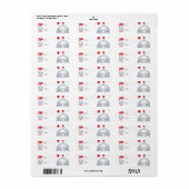 Silver Bell Believe Gift Label Label (Full Sheet)