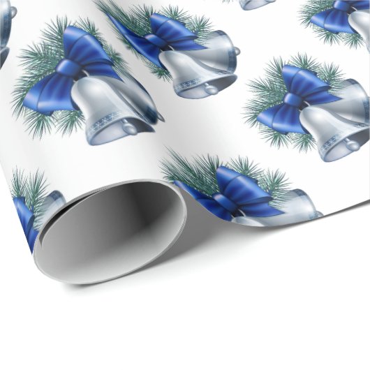 Silver Bells Cadeaupapier (Rol Hoek)