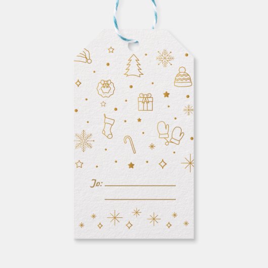 SILVER BELLS / Christmas Gift Label Cadeaulabel (Achterkant)