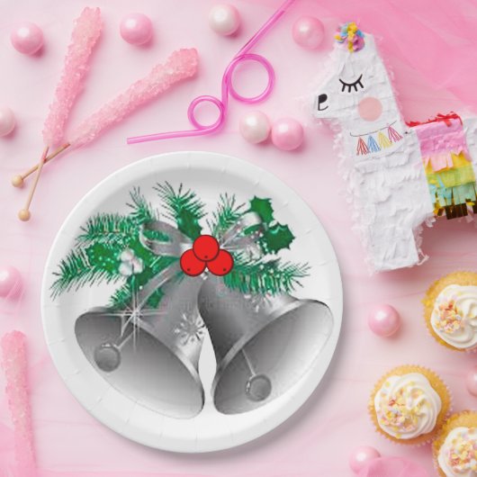 Silver Bells en Holly Paper Bord (Feest)
